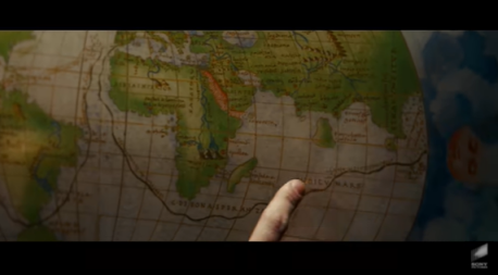 电影《神秘海域》预告片中地图画面
