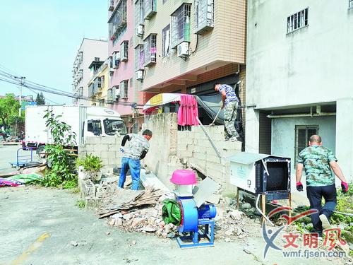 朝元社区洋坂里占用集体用地建筑被拆除。(大同街道 供图)