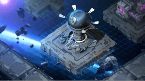  Galaxy Blitz行星天眼草图：在游戏中承担星际探险和雷达功能