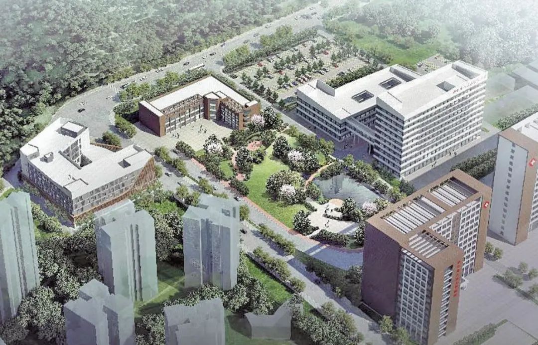 铜仁市省级区域医疗中心项目规划效果图。