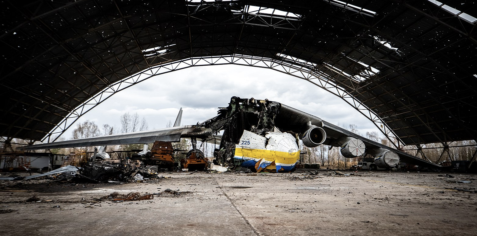 此前被摧毁的安-225资料图片，“马达·西奇”公司业务亦涉及服务该机保养和维护工作