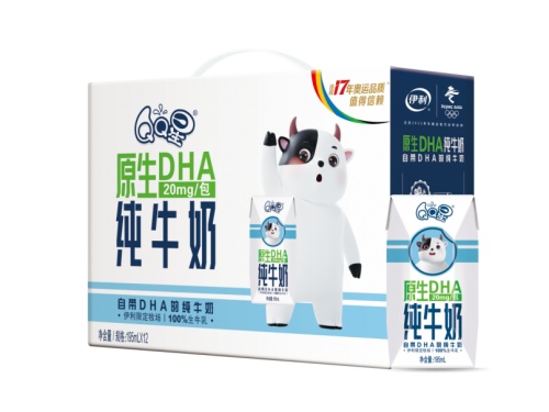 (QQ星原生DHA纯牛奶,自带DHA的纯牛奶)