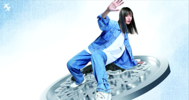 索康尼RFG菠萝环保系列（左），XTEP-XDNA环保丹宁主题系列（右）