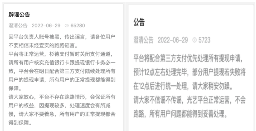 图片来源:光艺数藏艺术官网公告