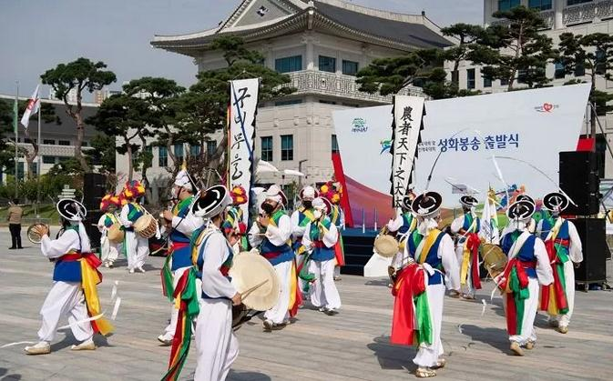 韩国“农乐”表演现场资料图 图源:韩国news1