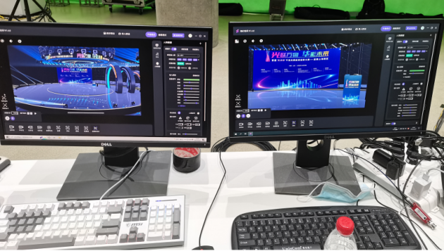 (中国信通院工作人员现场通过随幻空间软件操作直播)