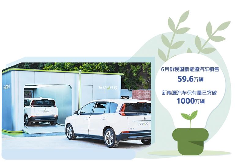 张 铎摄中国汽车工业协会发布数据显示,6月份我国新能源(4.690-0.