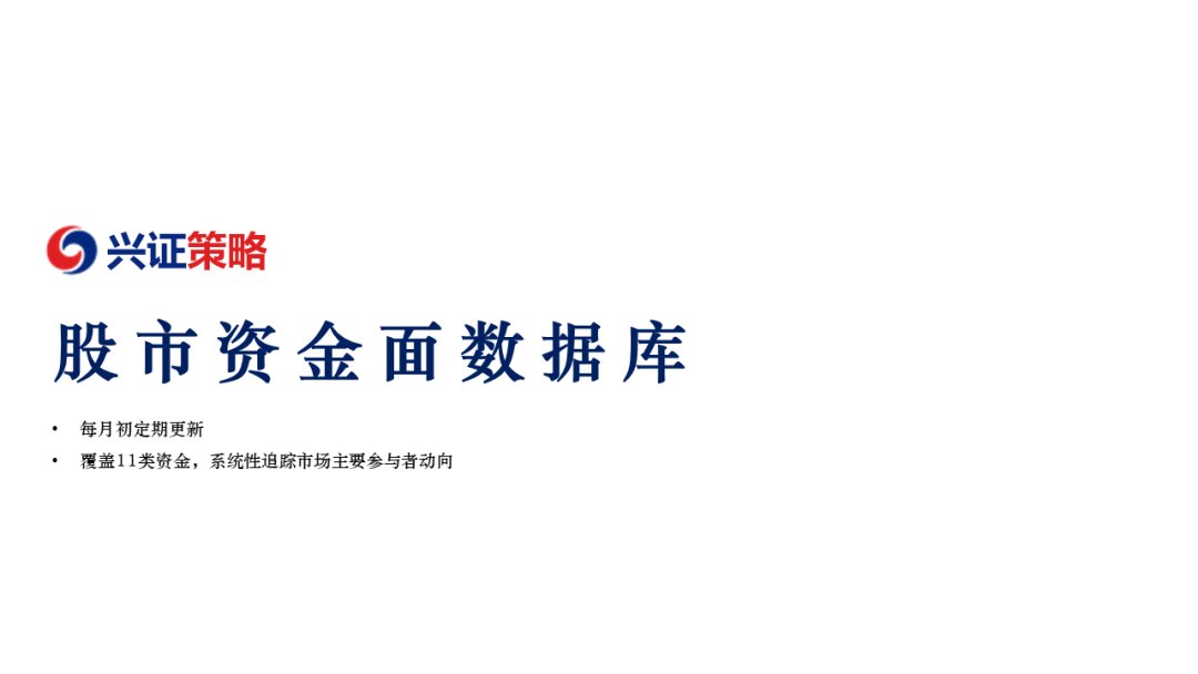【兴证策略团队】数据大礼包第一期:股市资金面数据库