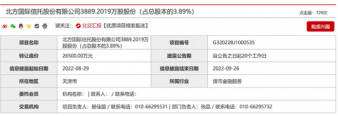 来源:北京产权交易所
