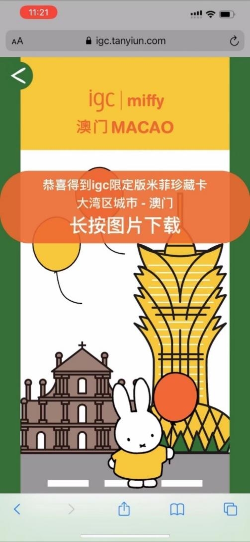 (igc限定版米菲珍藏卡)