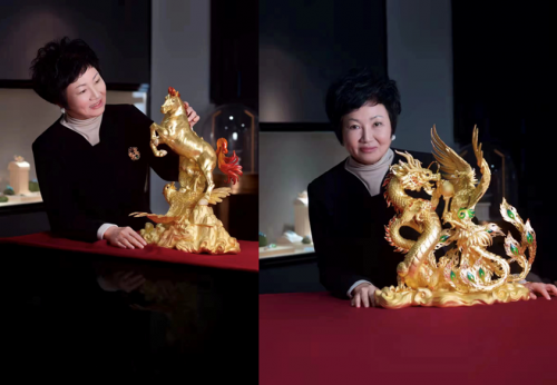 作品《马踏飞鹰》欣赏 作品《龙飞凤祥》欣赏