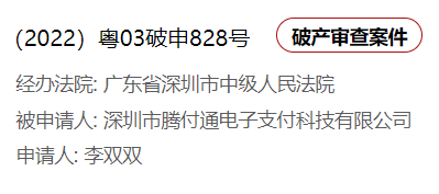 　　截图来源：全国企业破产重整案件信息网