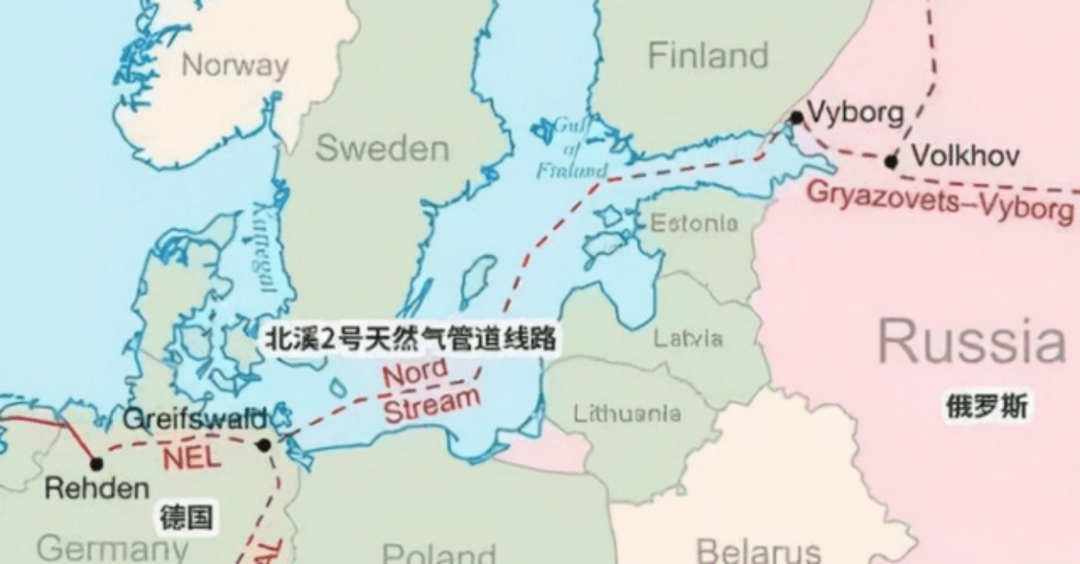 “北溪”是俄罗斯向欧洲供应能源的重要管路