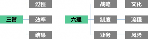 (图1:企业管理的“三管六理”)