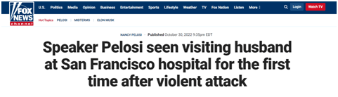 bitbase币网 - 美媒：丈夫家中遇袭两天后，佩洛西被拍到赴医院探望|克里斯·保罗|佩洛西|美媒