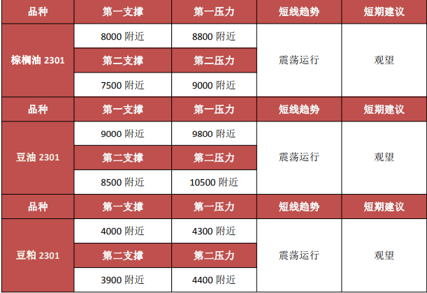 关联品种豆油棕榈油豆粕所属公司：金信期货