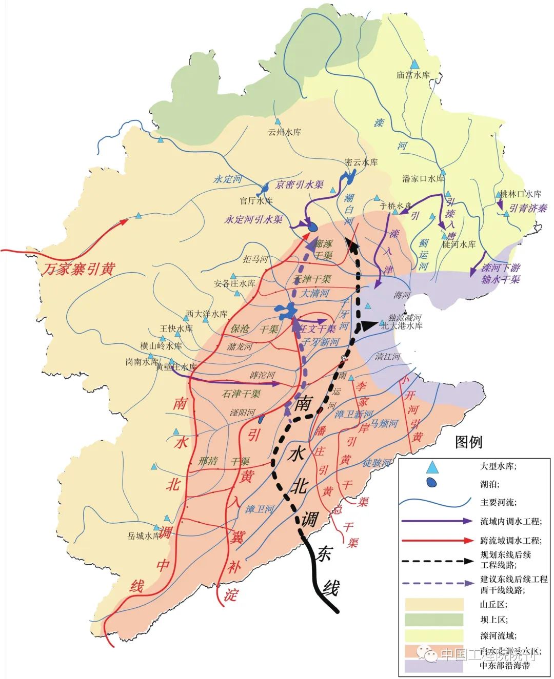 图1 现规划线路以及经白洋淀进京线路