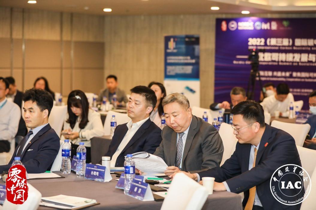 孙耀唯(右二),中国投资协会能源投资专委会会长、国家能源局原正司级巡视员出席活动并做峰会总结