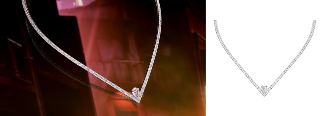 CHAUMET Joséphine约瑟芬皇后系列白鹭白金项链 (根据钻石4C实际定价)