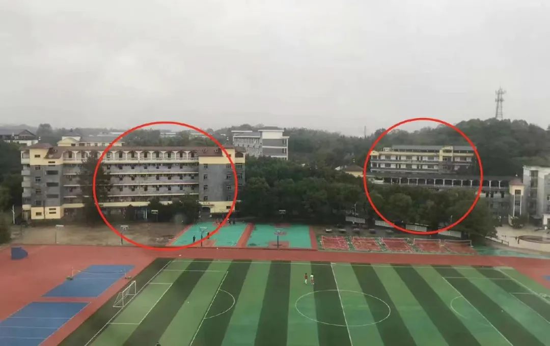 宿舍楼至教学楼距离约百米,来源:网络