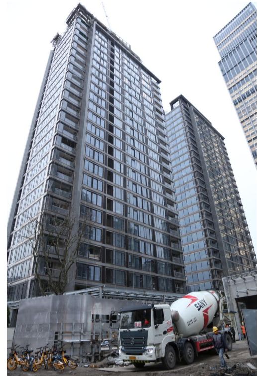 融創上海董家渡住宅項目三期和四期,時代財經攝於2022年12月1日