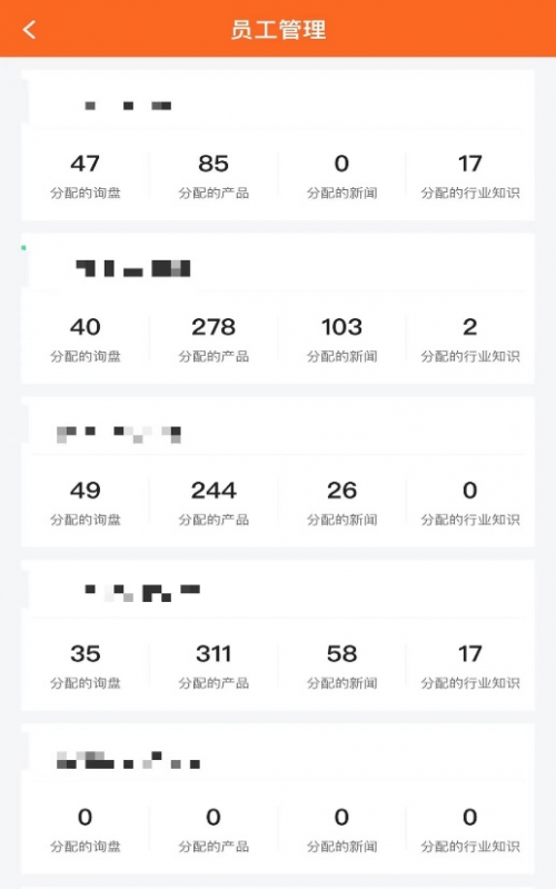 (员工管理界面)