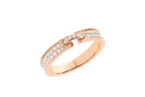 CHAUMET Liens缘系·一生系列 一生缘玫瑰金全镶钻戒指 ¥43,800(现时参考价)