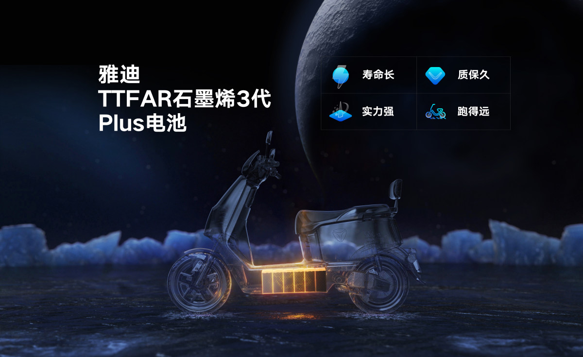 (雅迪TTFAR石墨烯3代Plus电池)