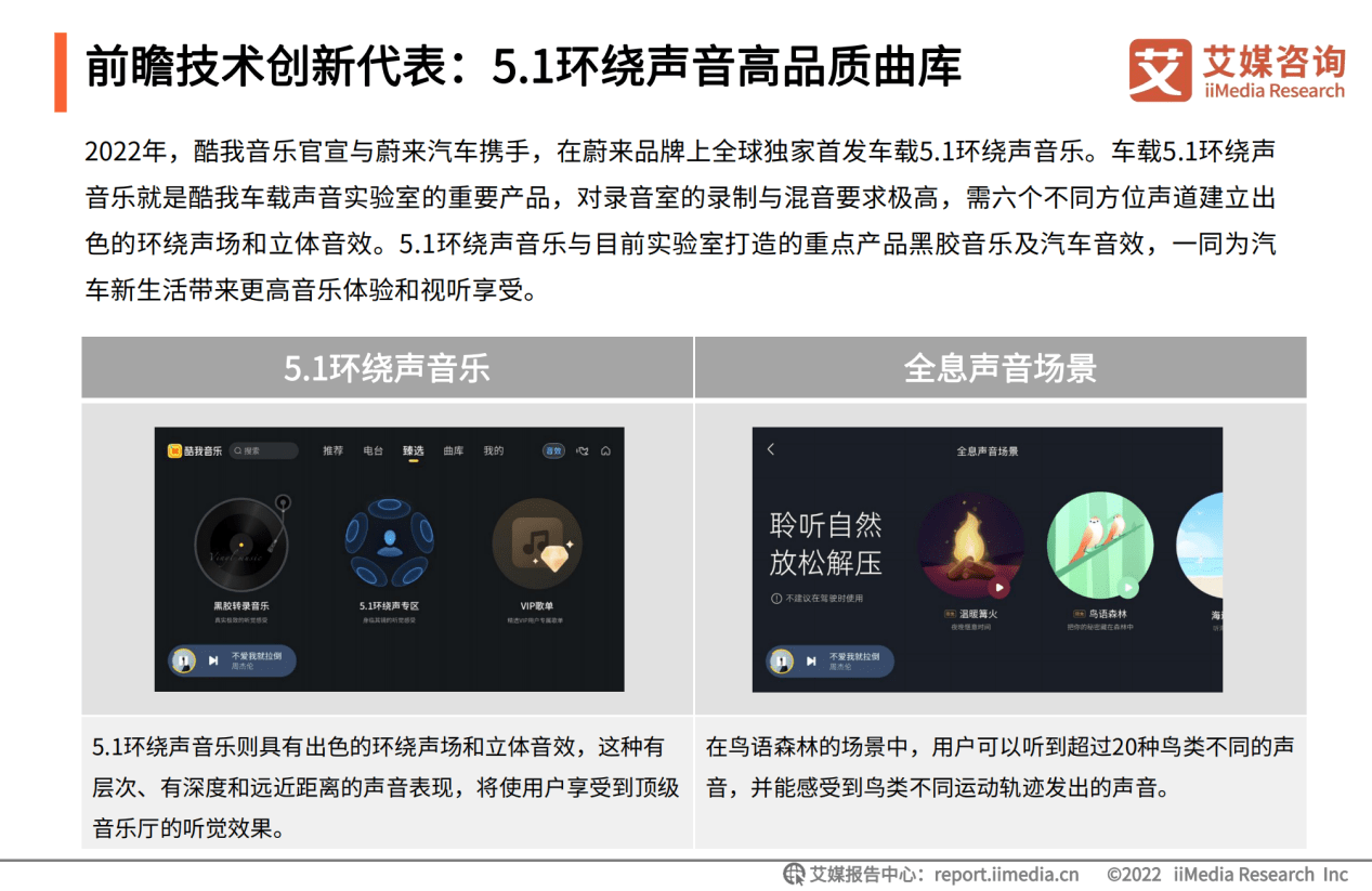 (图:酷我音乐前瞻技术创新代表车载5.1环绕声音乐)