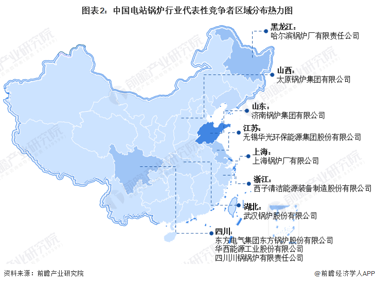 注:顏色越深,該地區企業數量越多。