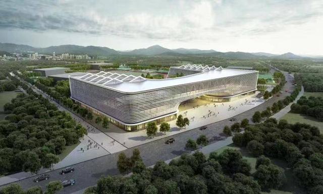 两江全民健身中心效果图。