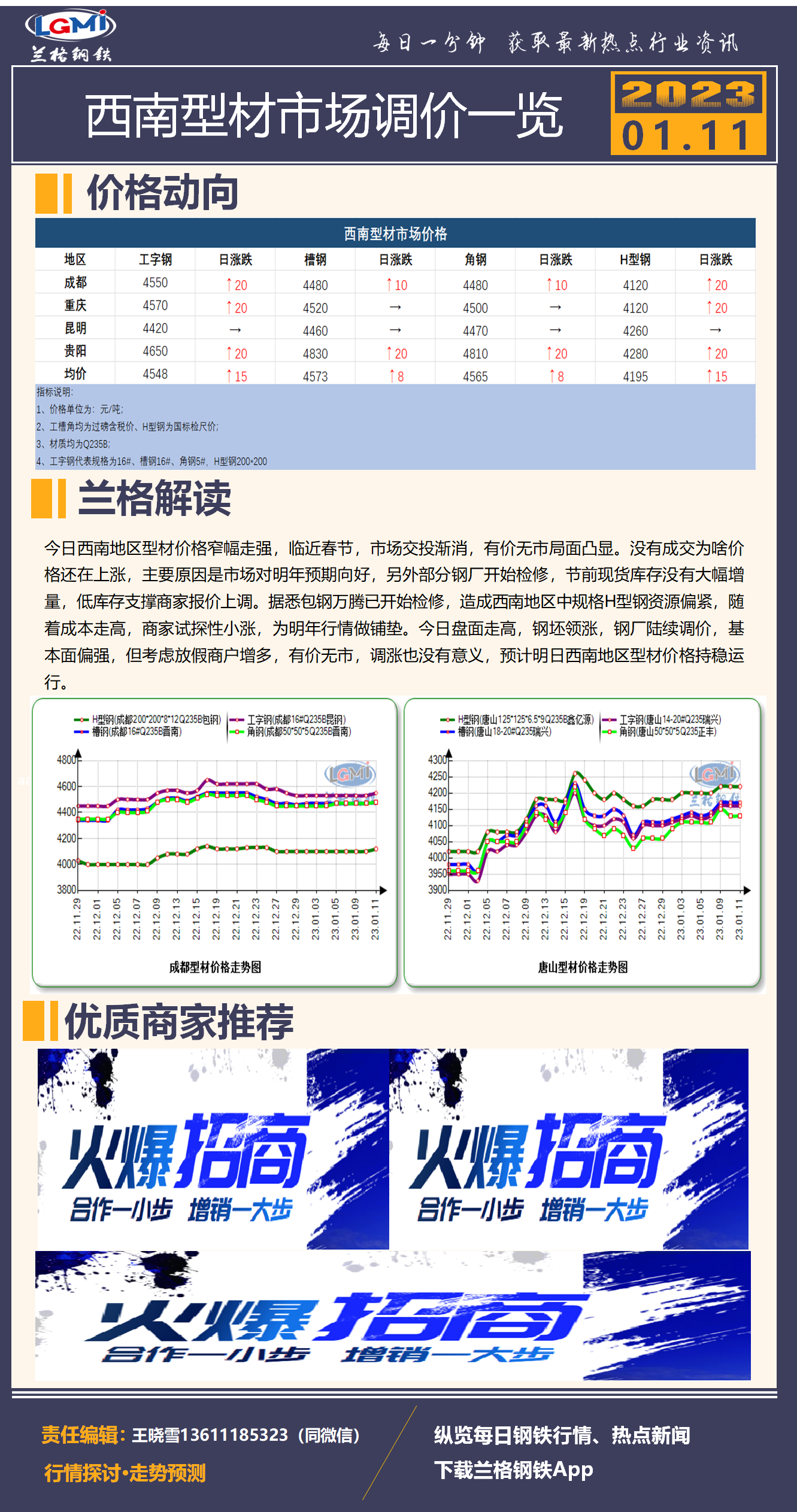 西南型材日盘点：节后预期偏强 价格窄幅上涨