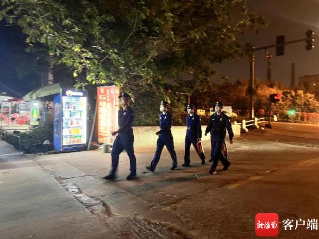 洋浦消防开展巡逻执勤工作。图片由洋浦消防提供