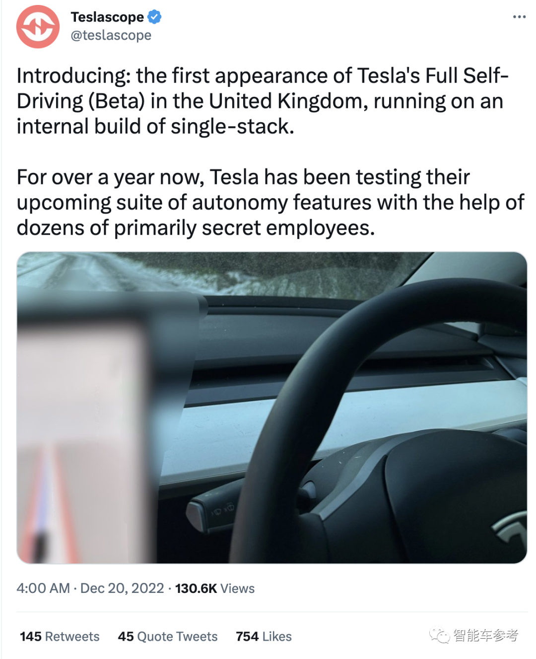 特斯拉招聘自动驾驶安全员,落地欧洲中国