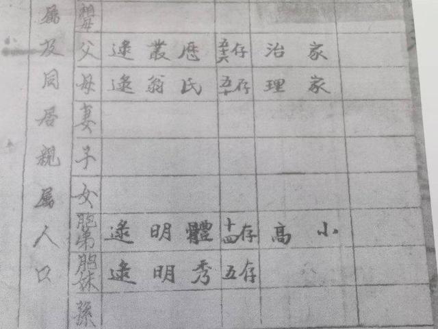 △市檔案局保存的逯明星檔案資料