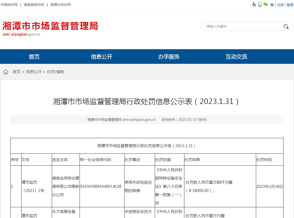 图源：湘潭市市场监督管理局官网