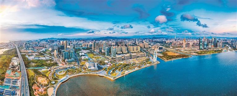 宝安中心区全景。(资料图片)