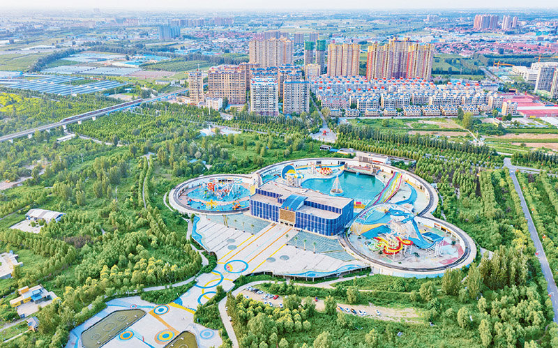 图为河北省正定县塔元庄村村貌(2022年8月20日摄)。 李占巧/摄