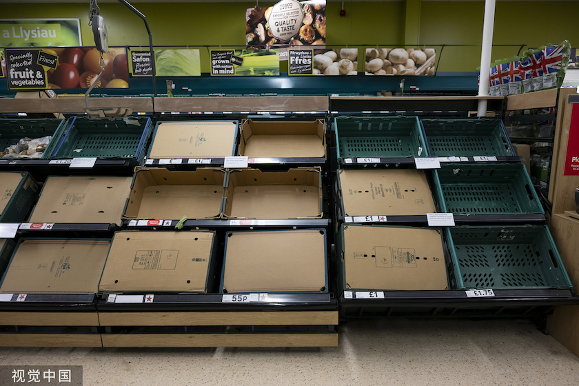 英国超市限购果蔬，亚非多国正面临蔬菜自由难题（英国超市蔬菜水果有哪些）