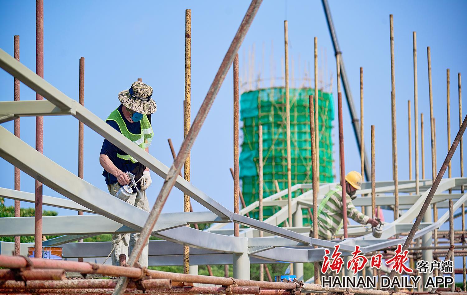 海南东寨港科研观测塔“月之塔”项目基础工程完工2 海南东寨港科研观测塔“月之塔”项目基础工程完工