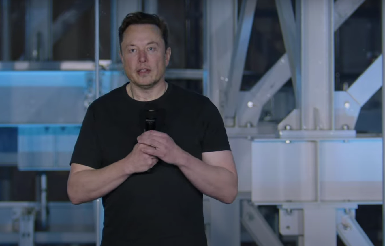 马斯克;图片来源:特斯拉投资者日直播截屏