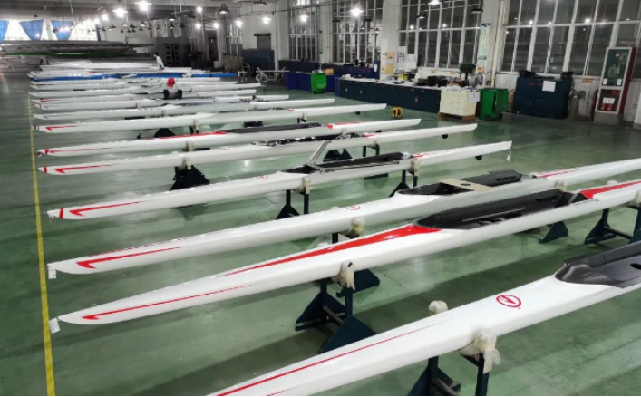 圖:杭州亞運會賽艇車間製作