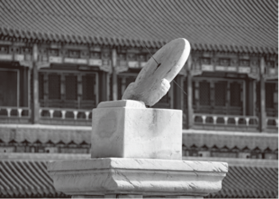 北京故宫太和殿前的日晷。