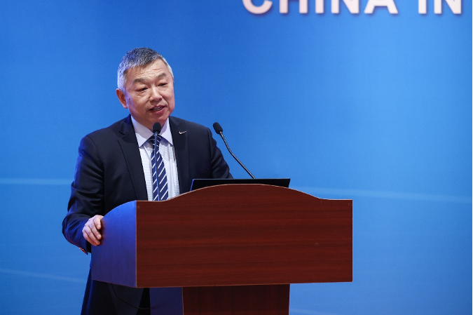 专委会会长单位耐克大中华区政府及公共事务副总裁佘端志发言