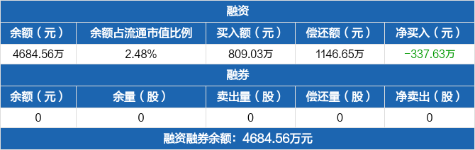 真兰仪表历史融资融券数据一览