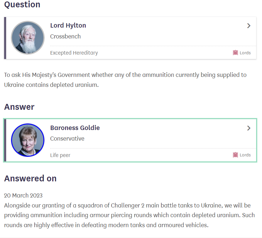 遭普京严厉谴责 英国执意要向乌克兰输送的贫铀弹是什么东西？