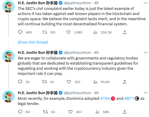 孙宇晨被起诉！涉欺诈性操纵市场