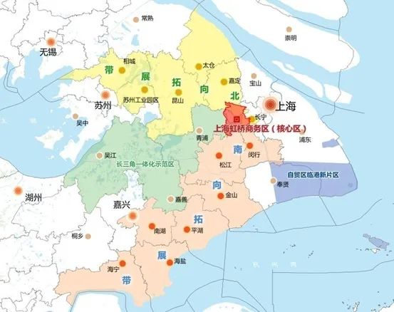 虹橋國際開放樞紐示意圖 圖片來源：上海發布