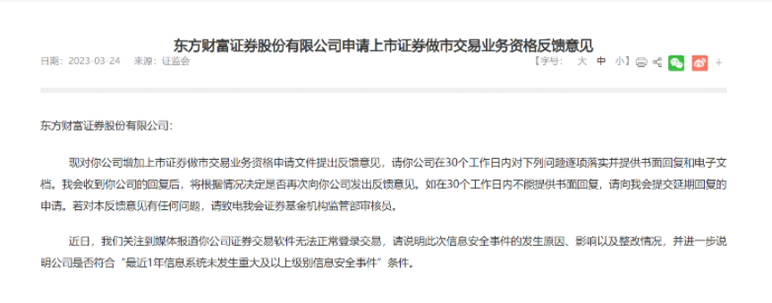 证监会出手！问询“券茅”宕机