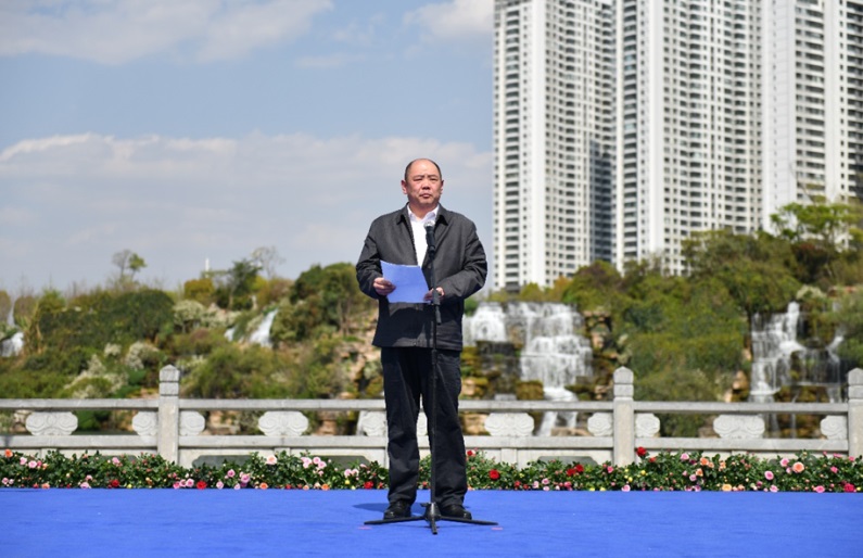 生态环境部宣传教育中心社会宣传室主任杨俊致辞